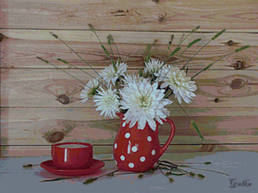 Натюрморт - цветы, букет, натюрморт, картина - предпросмотр