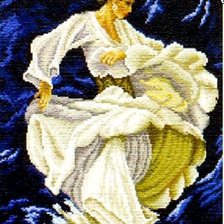 Схема вышивки «девушка в танце»