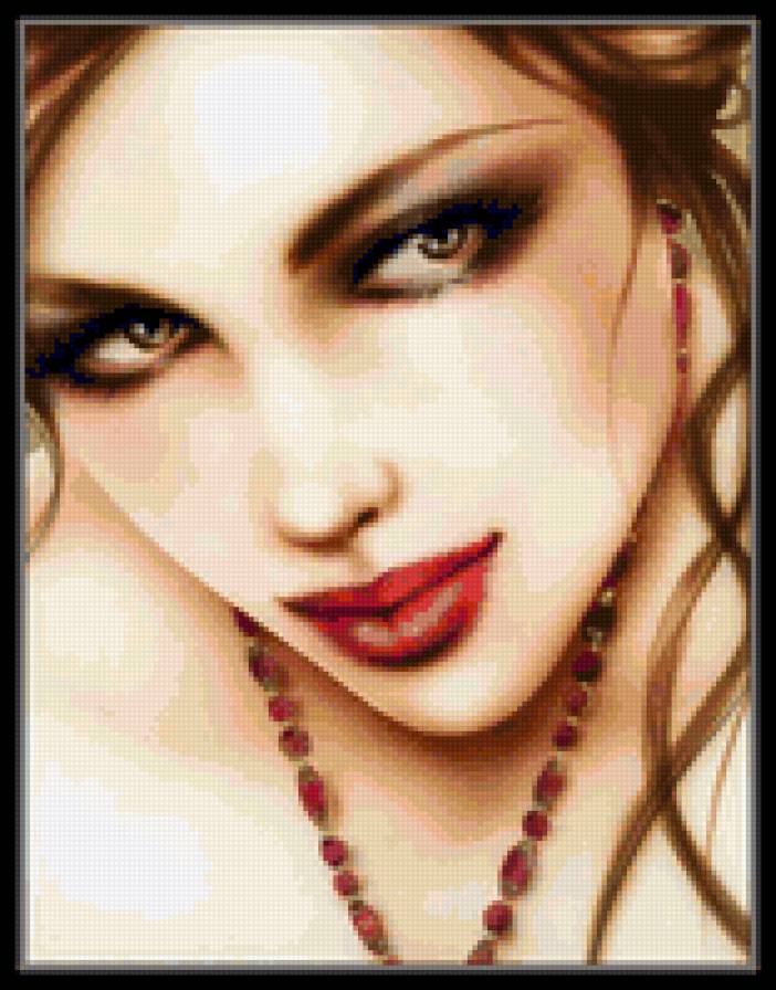 дева с бусами - предпросмотр