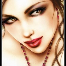 Схема вышивки «дева с бусами»