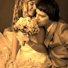 Схема вышивки «свадьба бронза»