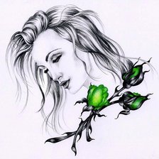 Схема вышивки «портрет»