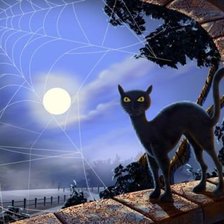 Схема вышивки «Кошка, которая гуляет сама по себе»