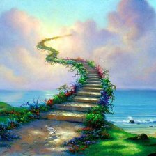 Схема вышивки «Лестница в облака»