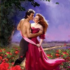 Схема вышивки «романтика»