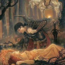 Схема вышивки «Белоснежка и принц»