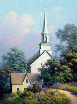 Схема вышивки «пейзаж»