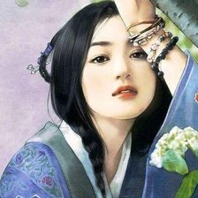 Схема вышивки «японочка»