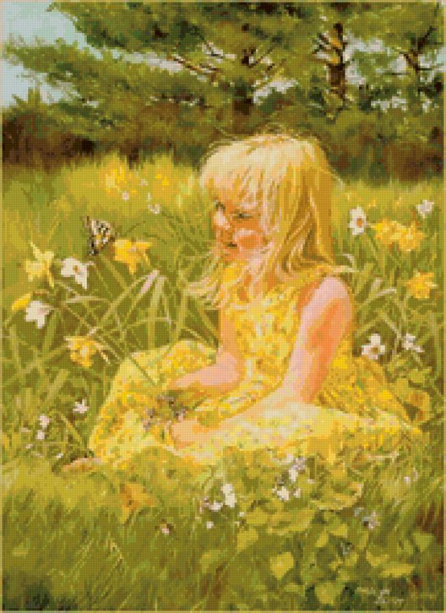 Маленькое солнышко - солнце, ребенок, природа, девочка, лето - предпросмотр