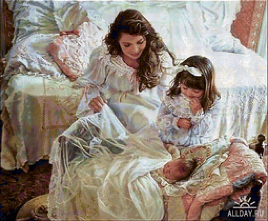 Семья - семья, ребенок, нежность, младенец, красота - предпросмотр