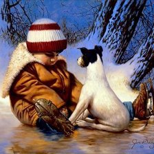 Схема вышивки «На катке»