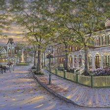 Схема вышивки «город»