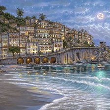 Схема вышивки «море»