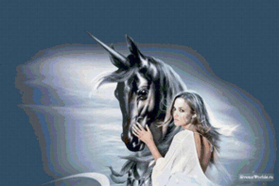 долгожданная встреча - животные., мифы, единорог, счастье, любовь - предпросмотр