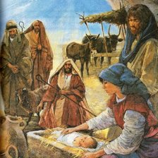 Схема вышивки «Дева Мария и младенец»