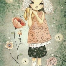 Схема вышивки «Девочка»