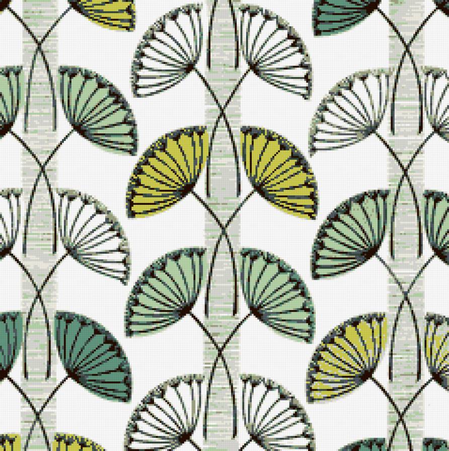 Узор - укроп, зонтики, узор - предпросмотр