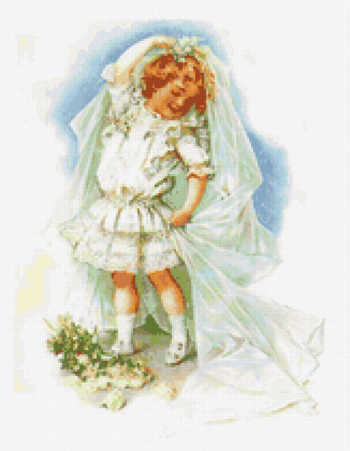 будущаяя невеста - невеста, модница, фата, девочка - предпросмотр