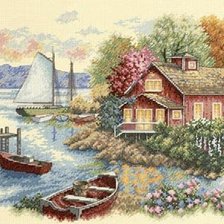 Схема вышивки «Тихая пристань»