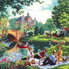 Схема вышивки «Пикник»