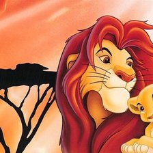 Схема вышивки «Король лев»