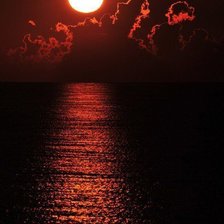 Схема вышивки «бордовый закат»