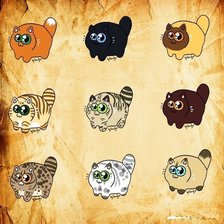 Схема вышивки «Коты»