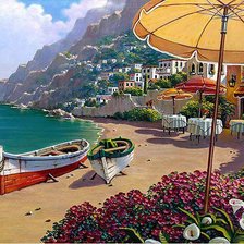 Схема вышивки «Прогулка по Капри»