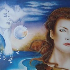 Схема вышивки «девушка»