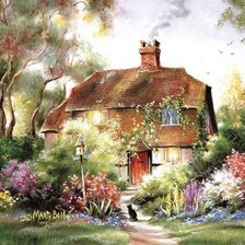 Схема вышивки «Домик»