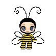 Схема вышивки «пчёлка»