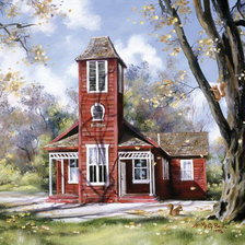 Схема вышивки «Дом»