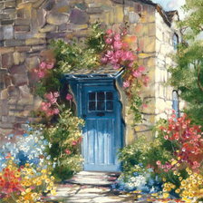 Схема вышивки «Сказочная дверь»