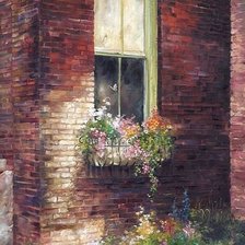 Схема вышивки «Окно»