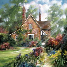 Схема вышивки «Дом.»