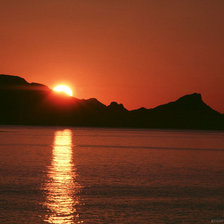 Схема вышивки «закат»