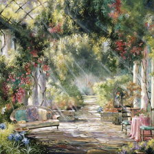 Схема вышивки «Беседка»