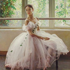 Схема вышивки «Балерина»