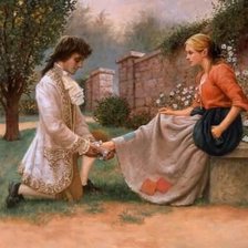 Схема вышивки «Золушка и принц»