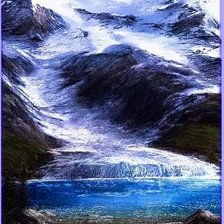 Схема вышивки «горы»