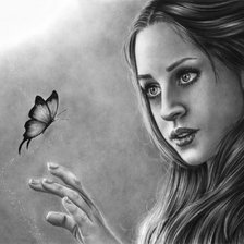 Схема вышивки «Черно-белое 1»