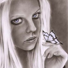 Схема вышивки «Черно-белое 2»