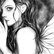 Схема вышивки «Черно-белое 5»