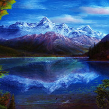 Схема вышивки «пейзаж»