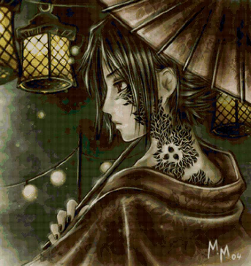 девушка с тату - япония, восток, девушка, тату - предпросмотр