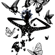 Схема вышивки «девушка»