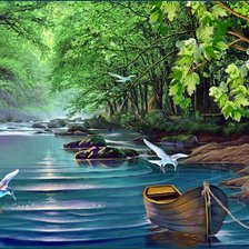 Схема вышивки «природа»