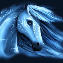 Схема вышивки «лошадь»