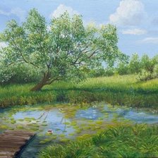 Схема вышивки «мосток»