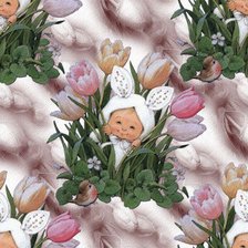 Схема вышивки «подушка"Заинька"»